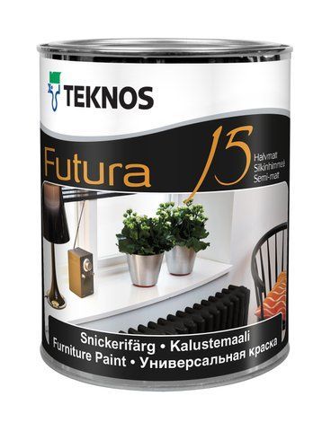Універсальна фарба Teknos ФУТУРА 15, 0,9 л, база 1 1350003003 фото
