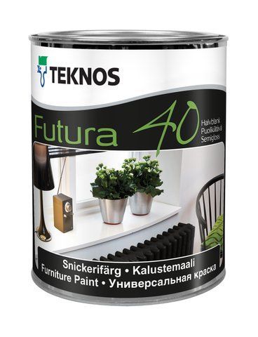 Універсальна фарба Teknos ФУТУРА 40, 0,9 л, база 1 0440003010 фото