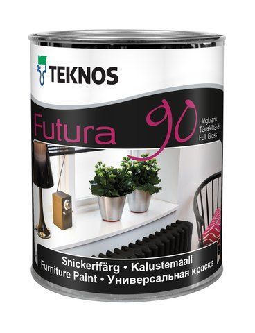 Універсальна фарба Teknos ФУТУРА 90, 0,9 л, база 1 0420003003 фото