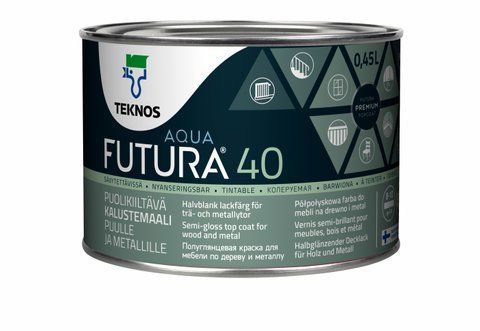 Універсальна фарба Teknos ФУТУРА АКВА 40, 0,45 л, база 1 0910153010 фото
