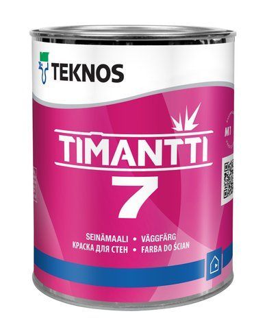 Інтер'єрна фарба Teknos TIMANTTI 7, 0,9 л, база 1 10006118 фото