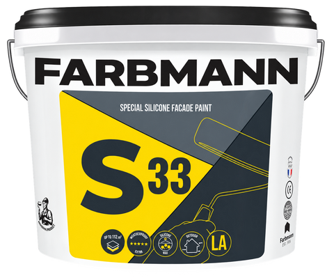 Силіконова фасадна фарба FARBMANN S33 Special Silicone Facade Paint, 5 л, база LA 4823046210174 фото