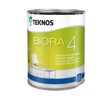 Інтер'єрна фарба Teknos BIORA 4, 0,9 л, база 1 0740253010 фото