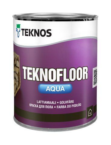 Краска для пола Teknos TEKNOFLOOR AQUA, 0,9 л, база 1 0020003010 фото